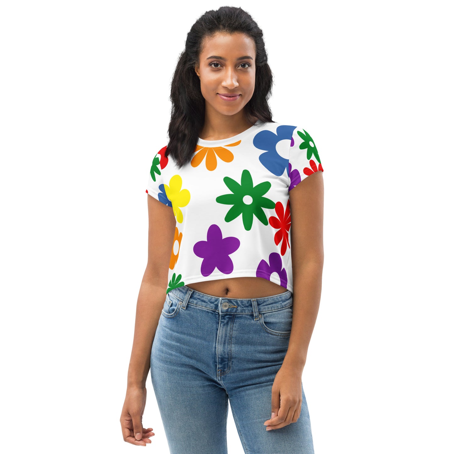 Camiseta corta Flowers