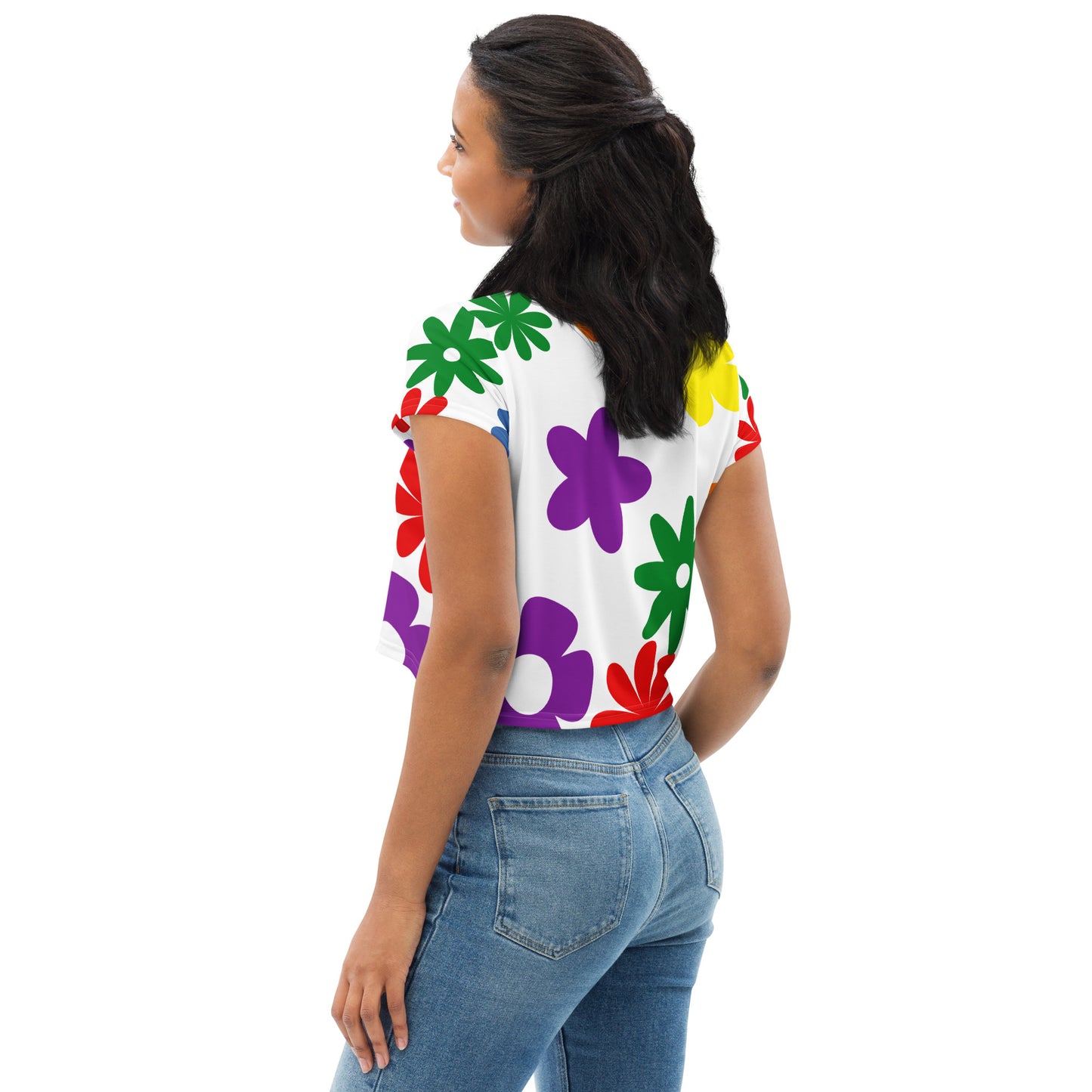 Camiseta corta Flowers