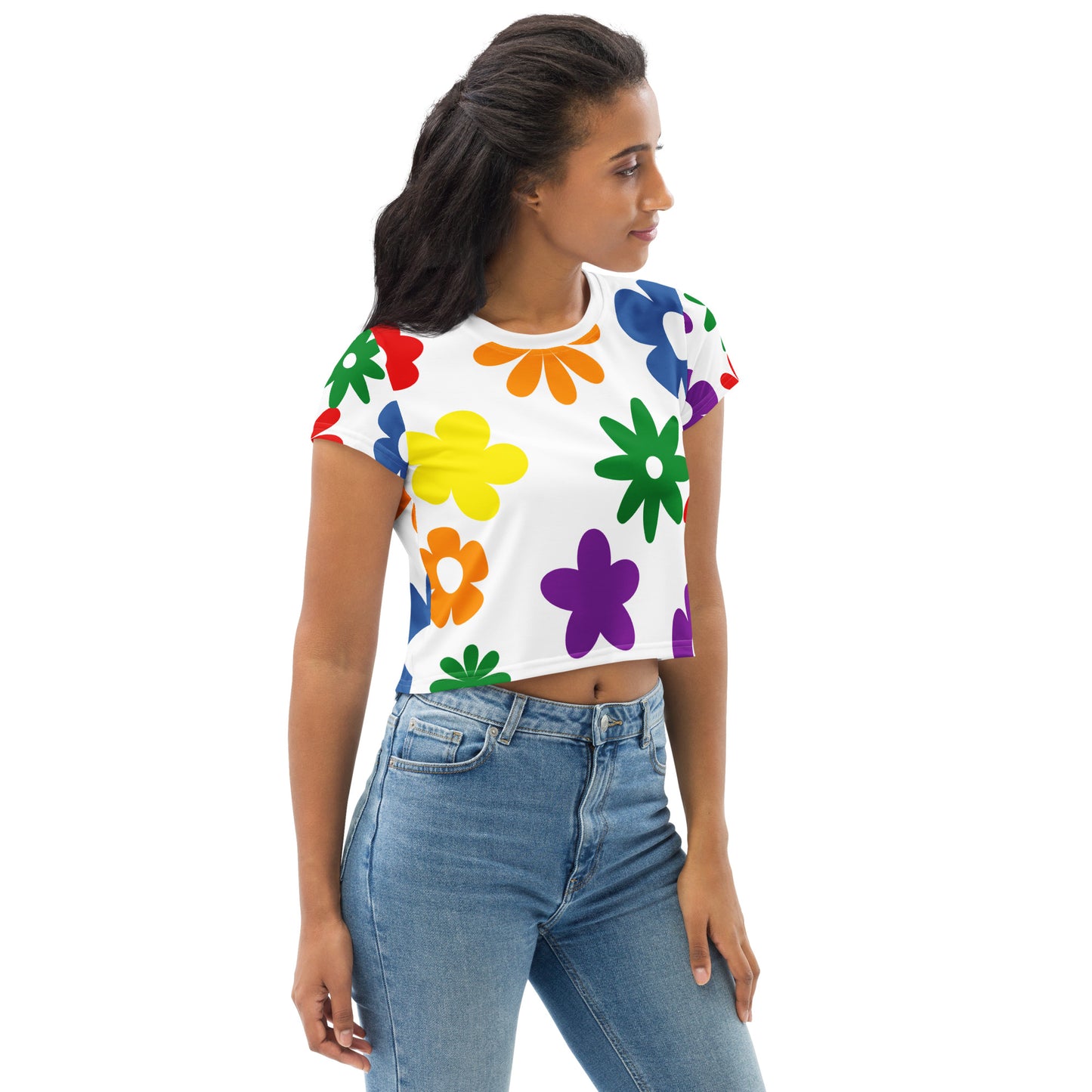 Camiseta corta Flowers