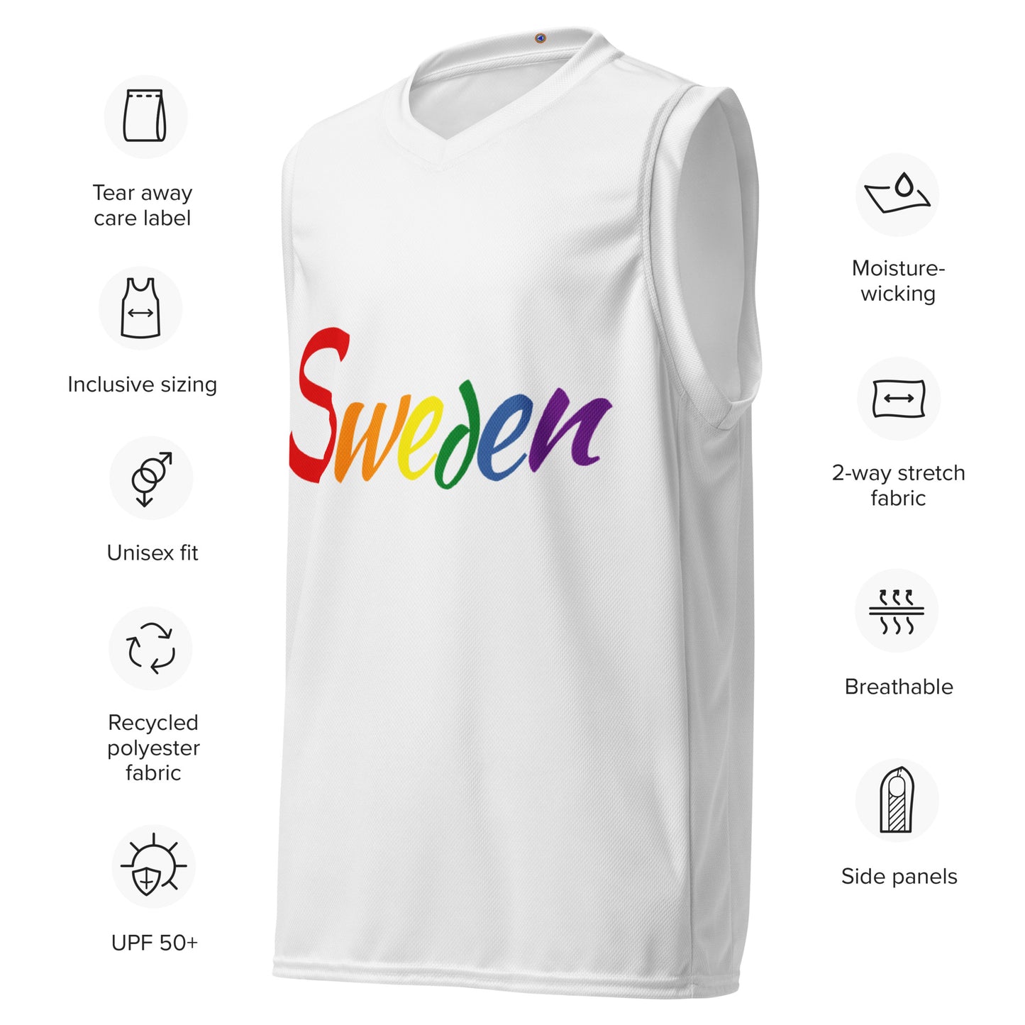 Camiseta de baloncesto Sweden