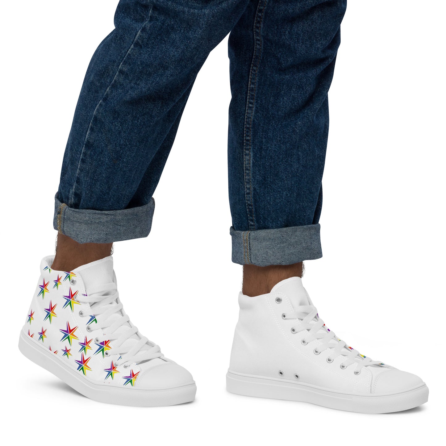 Zapatillas de lona de caña alta para hombre