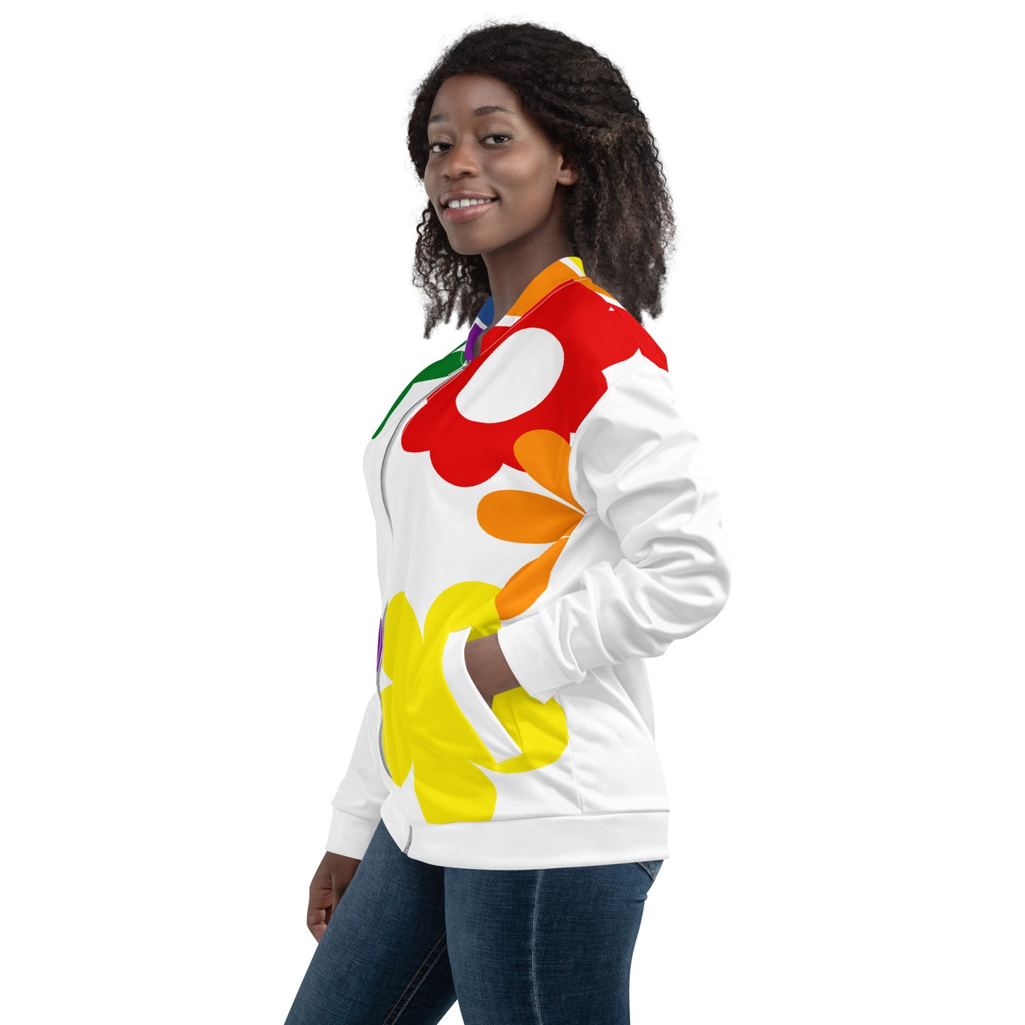 Flowers bomber jacket
