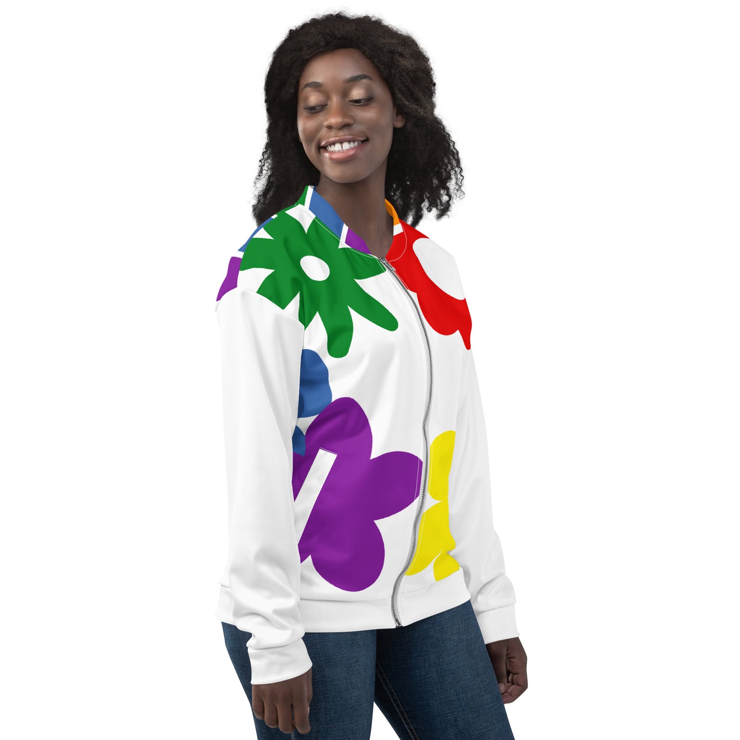 Flowers bomber jacket
