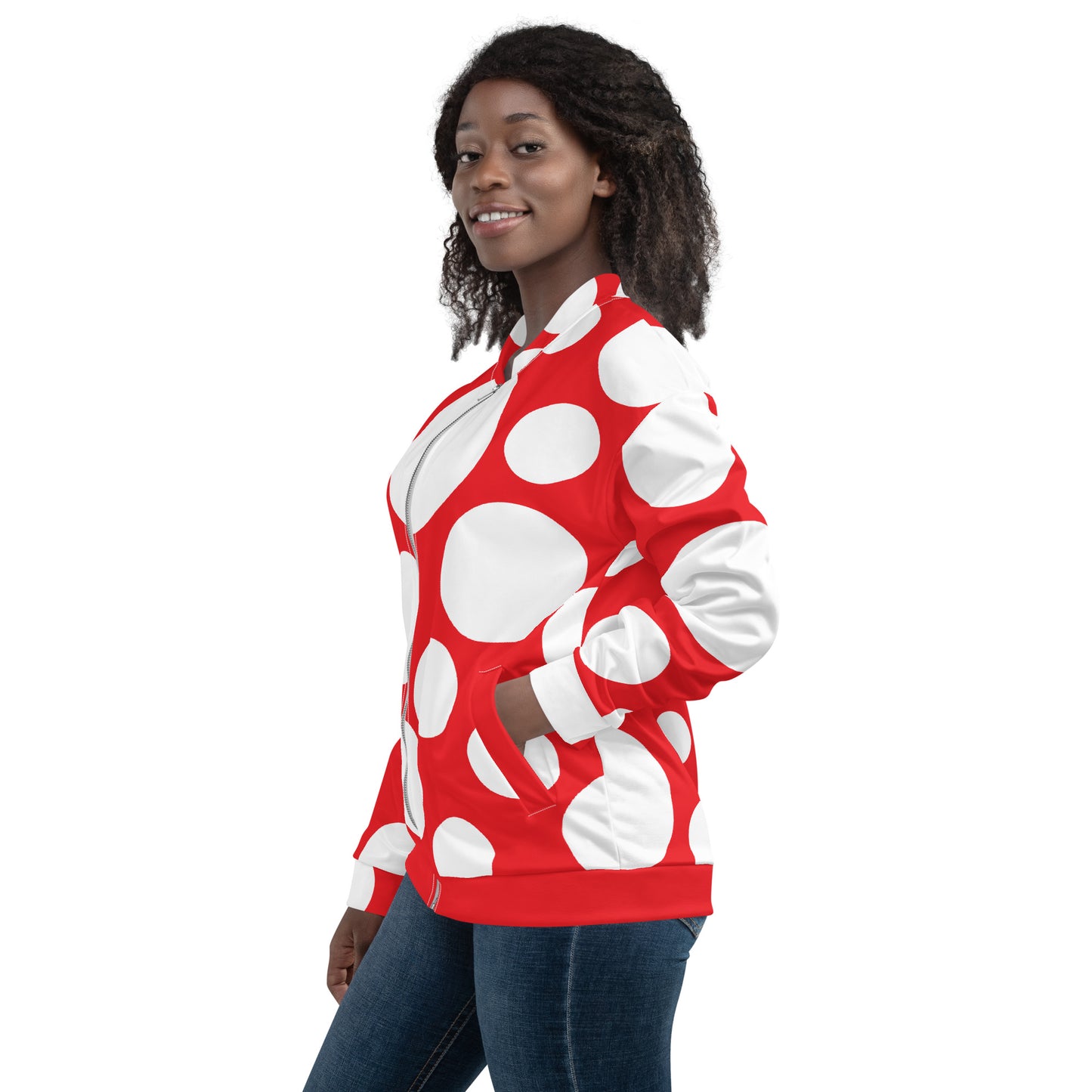 Chaqueta bomber Red and white