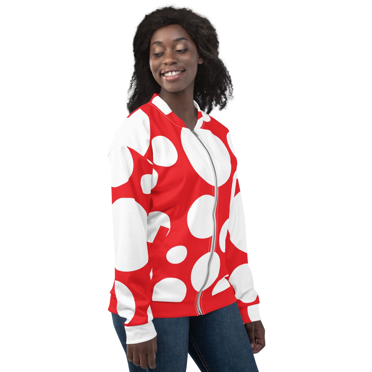 Chaqueta bomber Red and white