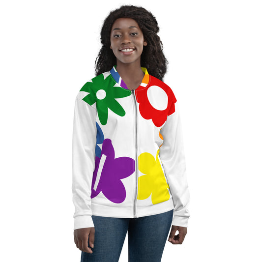 Flowers bomber jacket